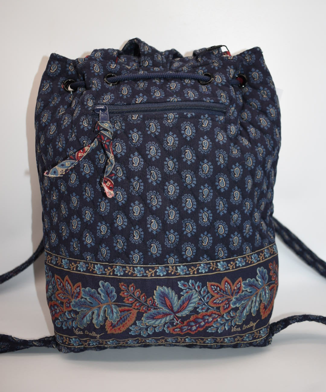 Vintage Vera Bradley Mimi Backpack in "Classic Navy -1998" Pattern