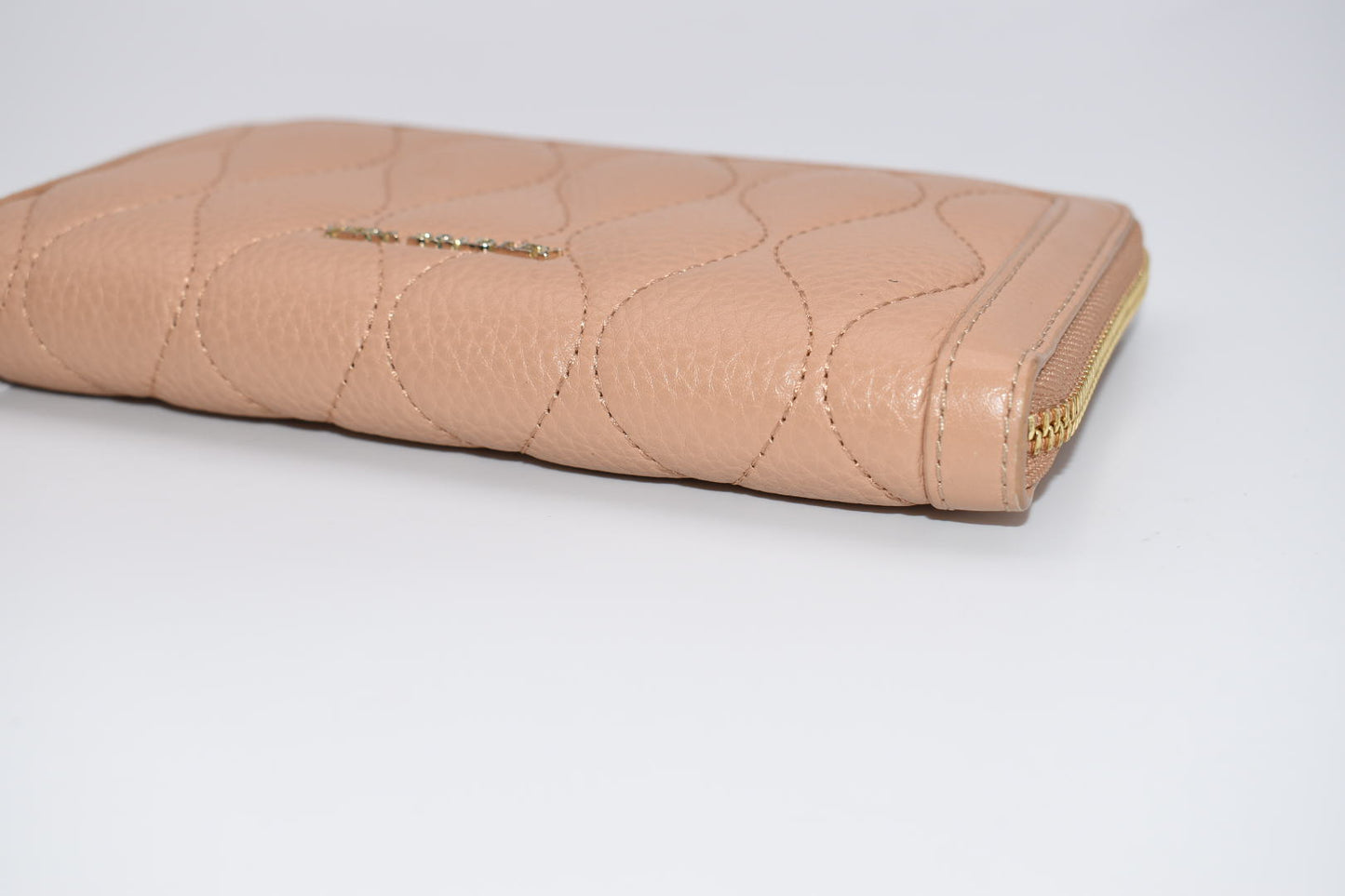 Vera Bradley Quilted Leather Georgia Wallet in Nude