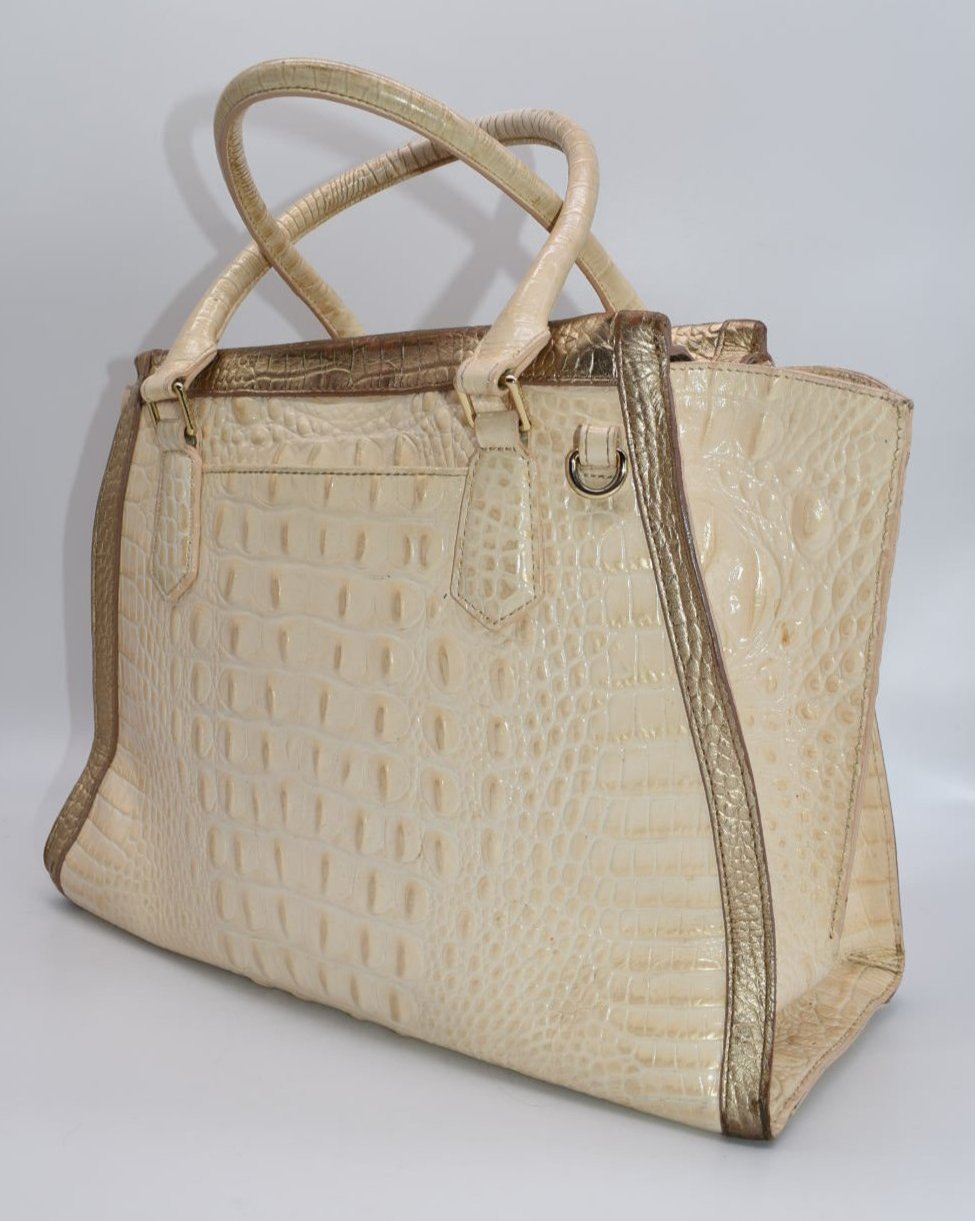 Brahmin Priscilla Satchel Bag in Sunglow Dakota