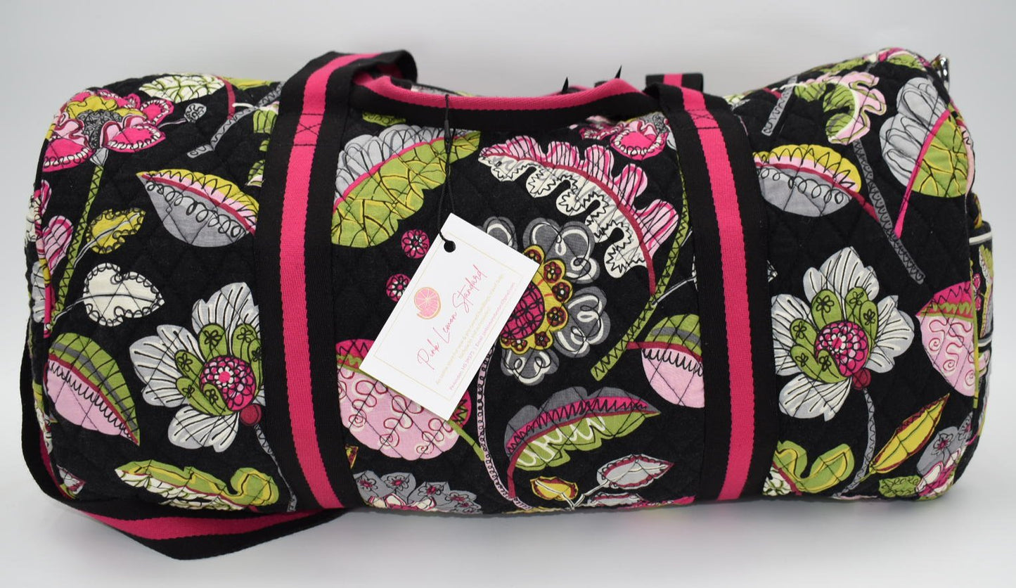 Vera Bradley Large Sports Duffel Bag in "Moon Blooms" Pattern