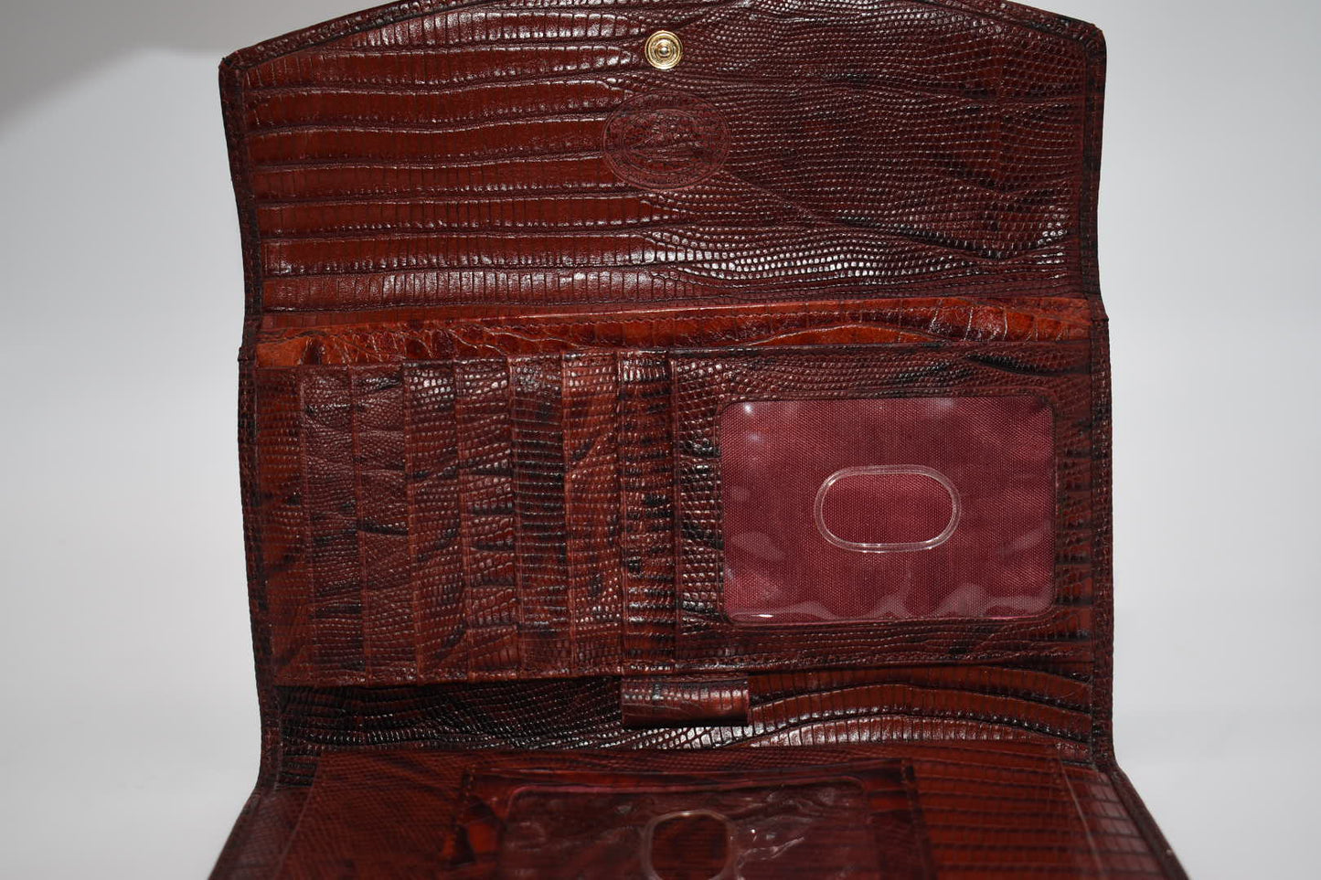 Vintage Brahmin Soft Checkbook Wallet in Brick Melbourne