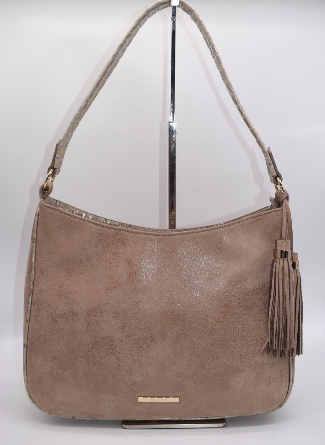 Brahmin Noelle Shoulder Bag in Brahmin Warm Gray Reynolds