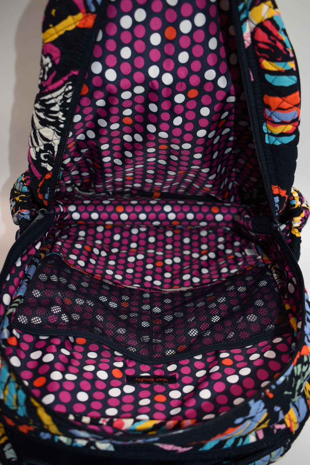 Vera Bradley Iconic Campus Backpack in "Butterfly Flutter" Pattern