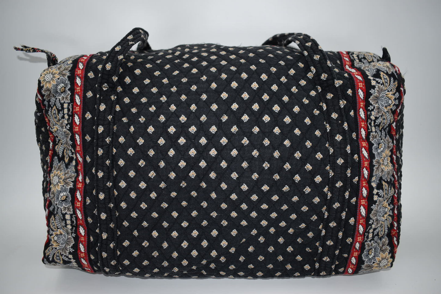 Vera Bradley Large Duffel Bag in "Classic Black -2002" Pattern