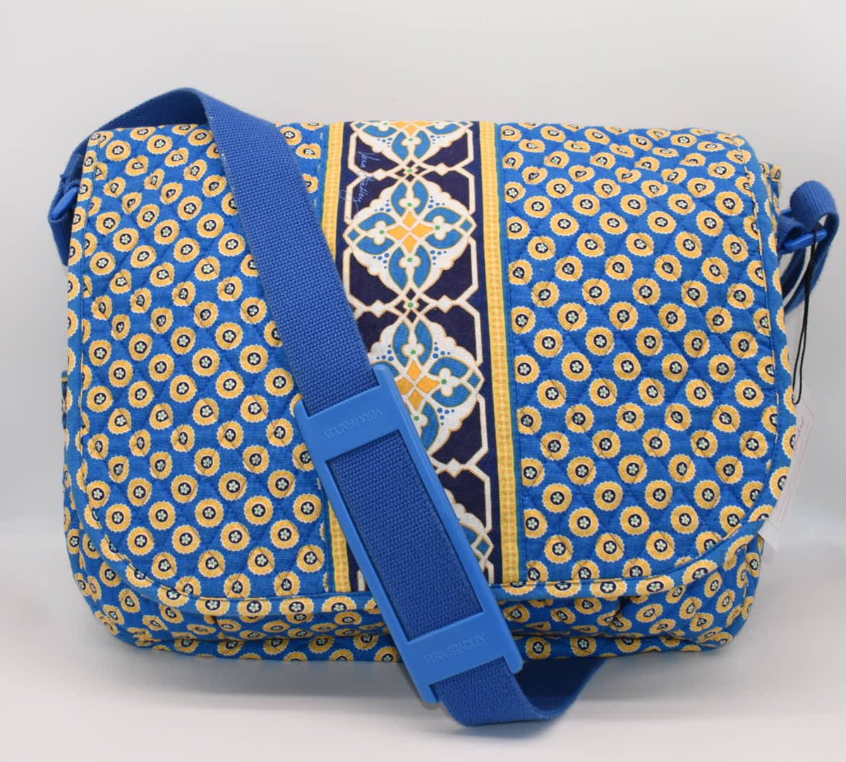 Vera Bradley Messenger/Laptop Bag in "Riviera Blue" Pattern