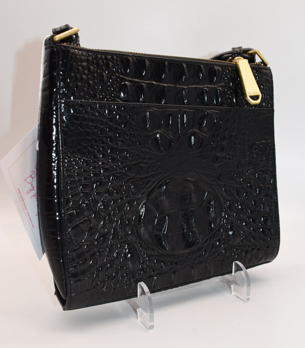 Brahmin Mimosa Crossbody Bag in Black Melbourne