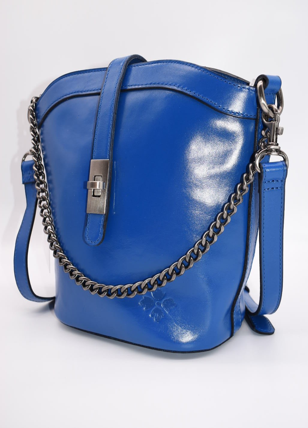 Patricia Nash Blaire Top-Handle Crossbody Bag in Sky Blue