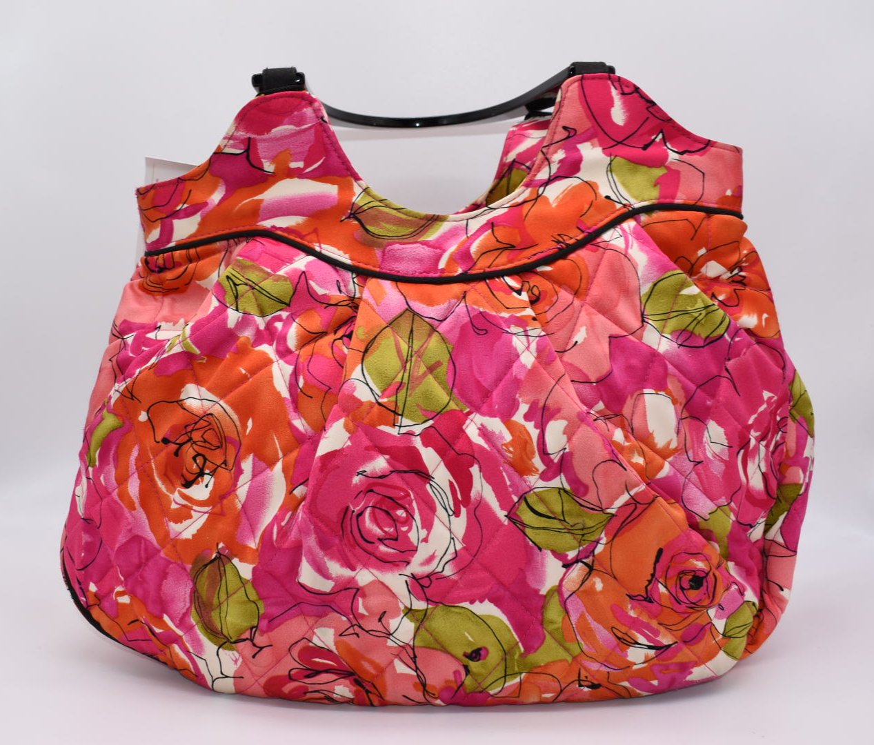 Vera Bradley Quilted Hobo Handbag & Headband in "Vivian Rose"Pattern