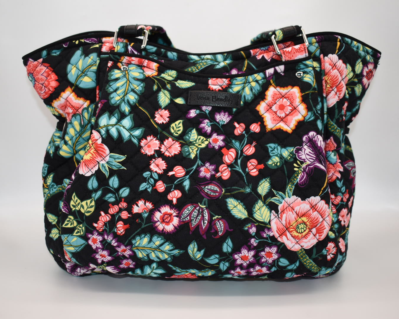 Vera Bradley Glenna Satchel Bag in "Floral Vines" Pattern