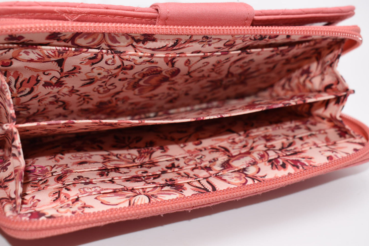 Vera Bradley RFID Turnlock Wallet in Terra Cotta Rose