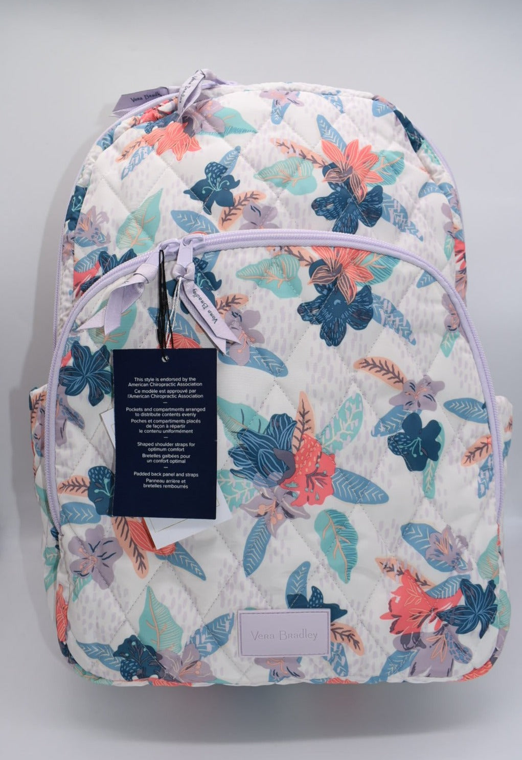 Vera bradley sales pink floral backpack