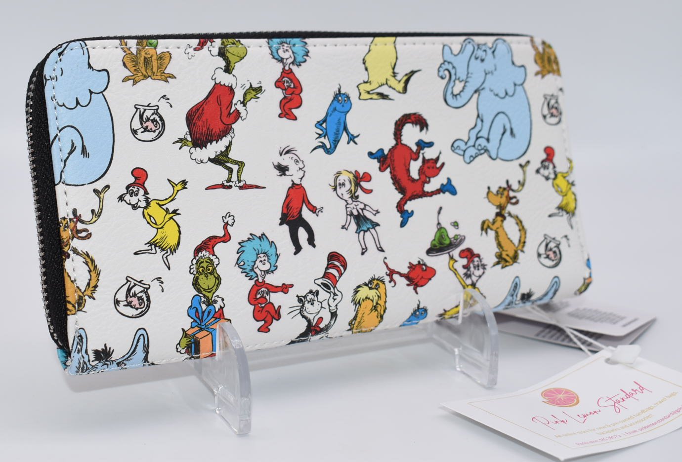 Loungefly Dr. Seuss Characters All Over Print Zip Around Wallet