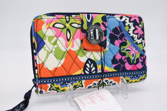 Vera Bradley Cotton Turnlock Wallet in "Rio" Pattern