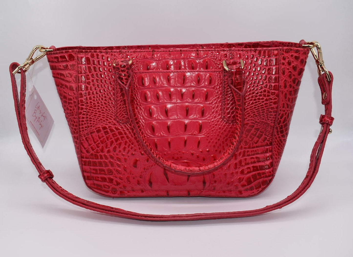 Brahmin Small Ashlee Satchel Bag in Sweetheart Ombre Melborne