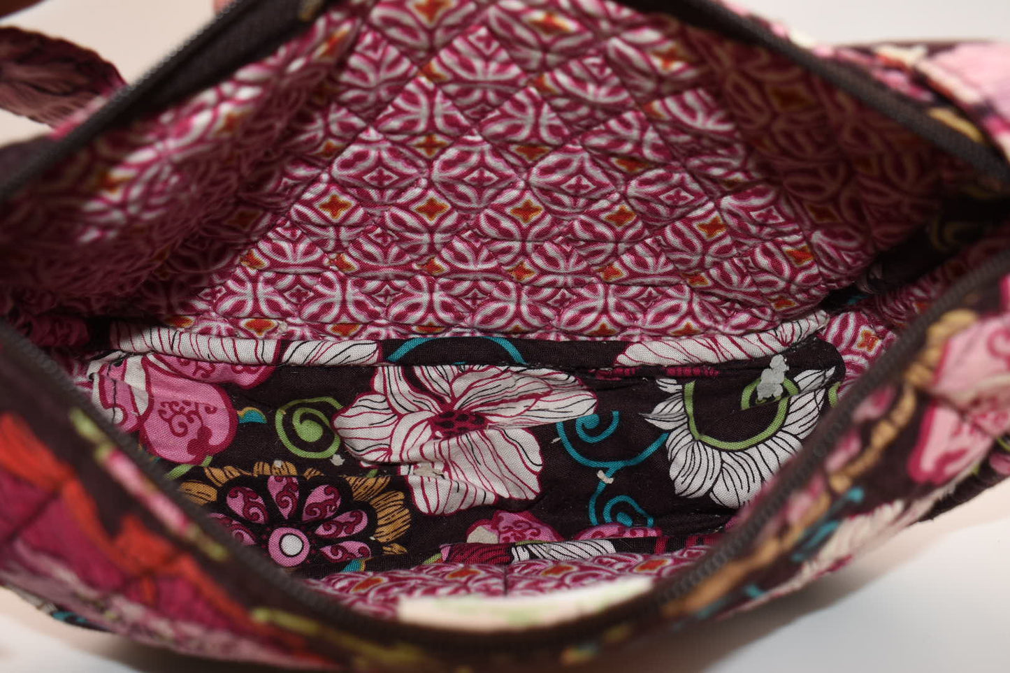 Vera Bradley Maggie Shoulder Bag in "Mod Floral Pink" Pattern