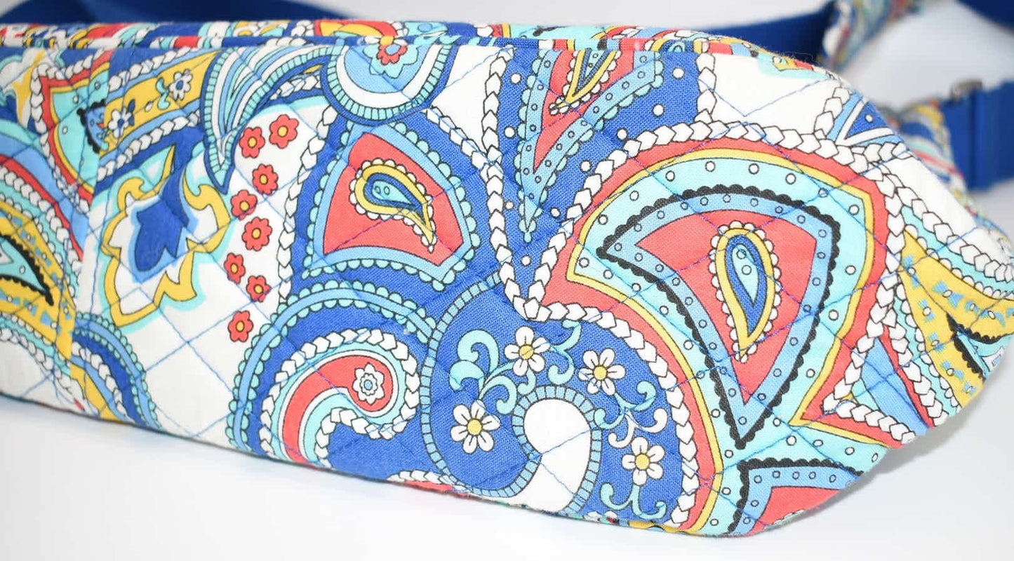 Vera Bradley Messenger/Commuter Bag in "Marina Paisley" Pattern