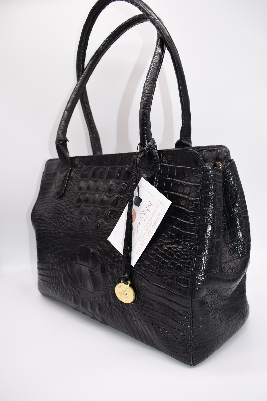 Brahmin Melbourne Black Tote Bag