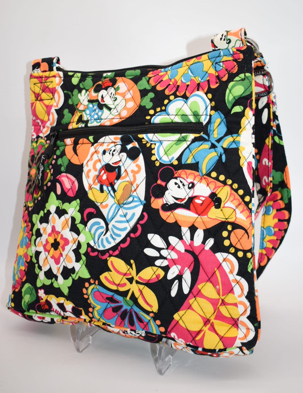 Vera Bradley Hipster Crossbody Bag in "Midnight Mickey" Pattern