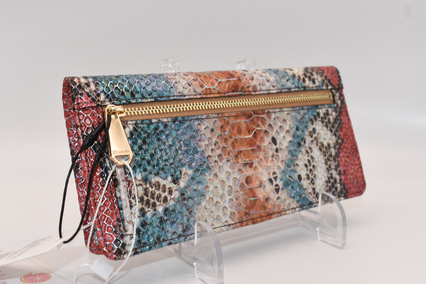 Brahmin Ady Wallet in Multi All Over Snake