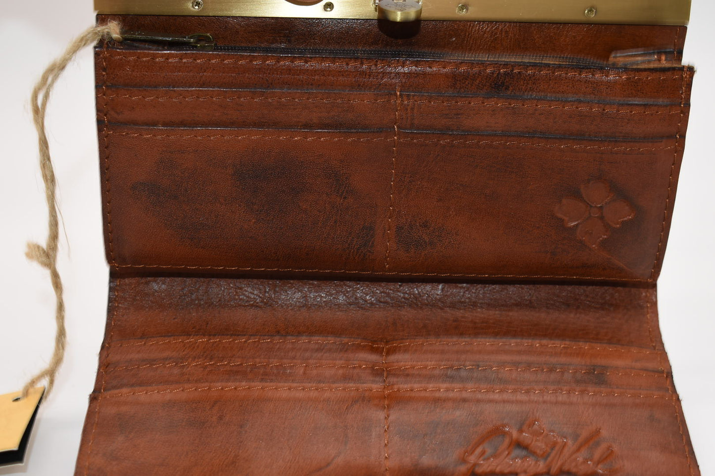 Patricia Nash Cauchy Wallet in Tooled Rust