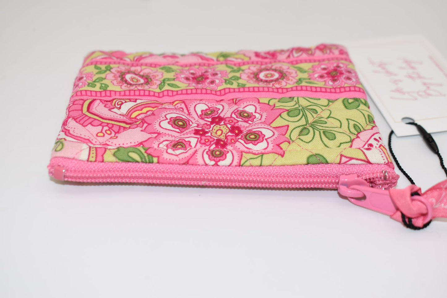 Vera Bradley Zip Coin Pouch in "Petal Pink" Pattern