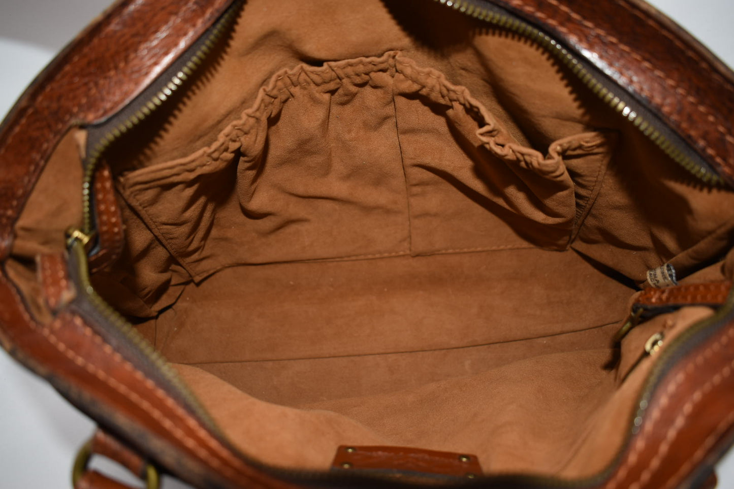 Patricia Nash Burnished Tooled Leather Poppy Tote Bag