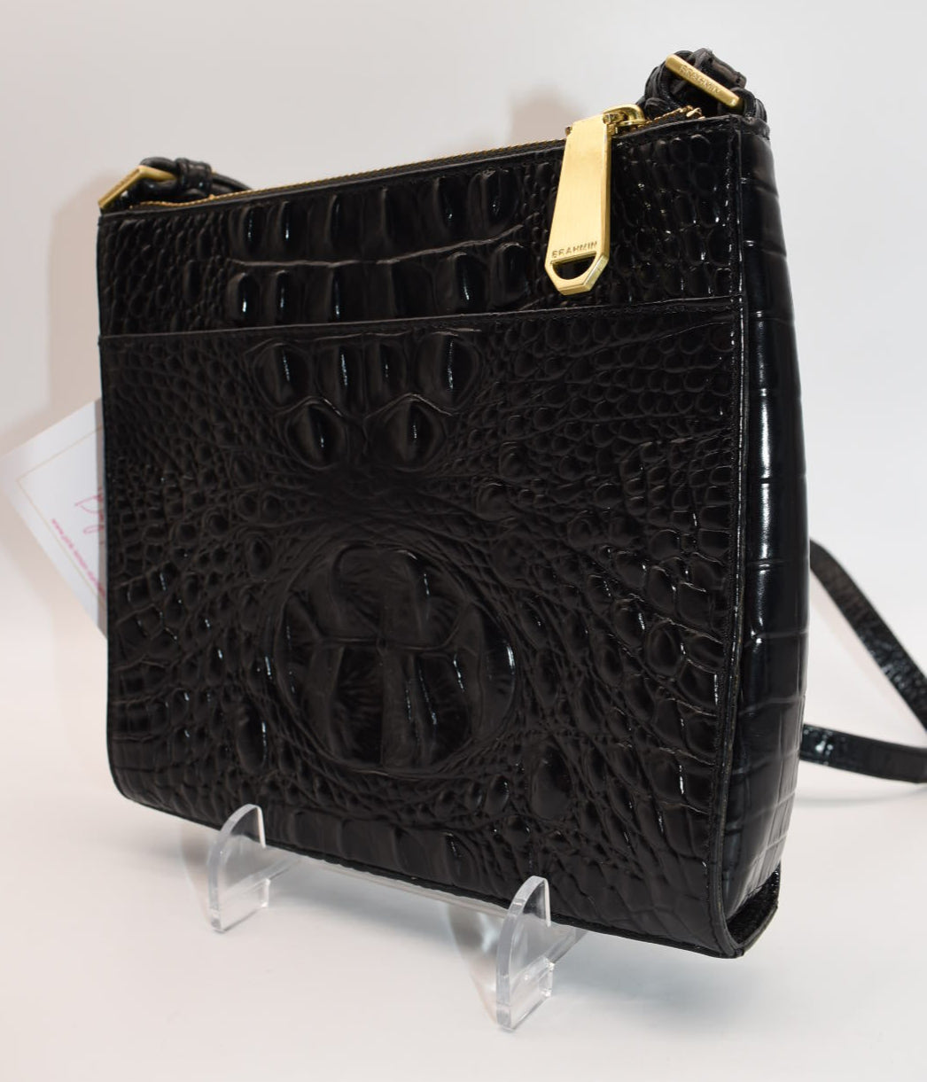 Brahmin Mimosa Crossbody Bag in Black Melbourne