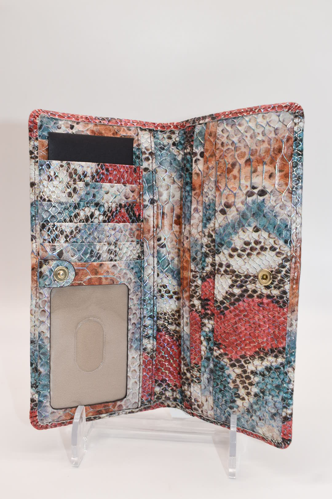 Brahmin Ady Wallet in Multi All Over Snake