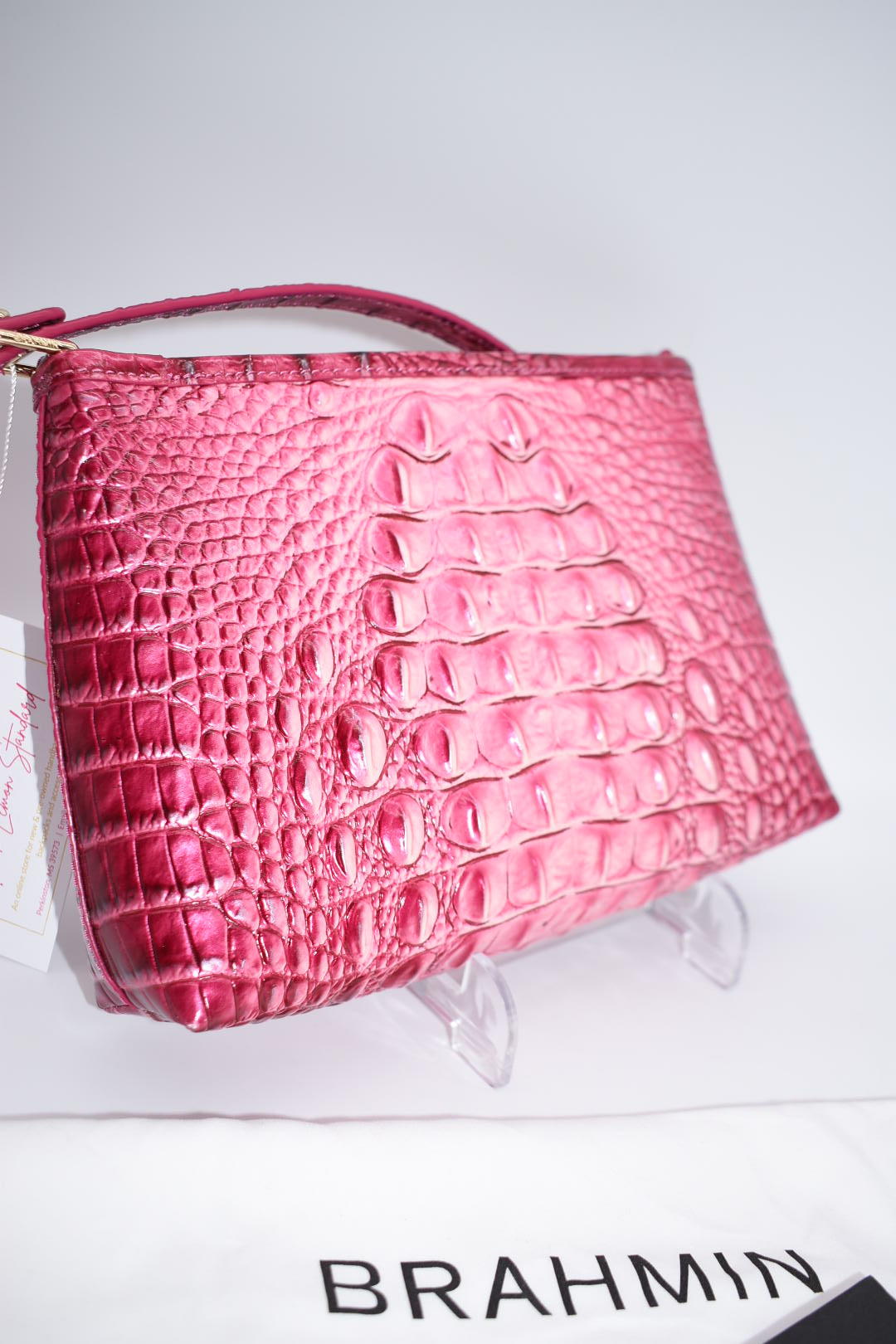 Brahmin Lorelei Shoulder Bag in Magenta Ombre Melbourne