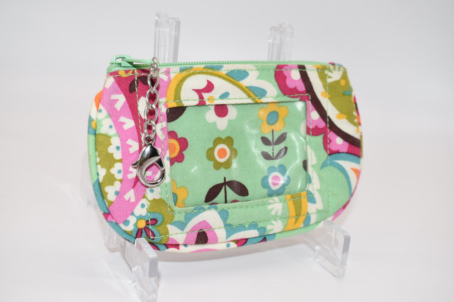 Vera Bradley Clip Zip ID Case in "Tutti Frutti" Pattern