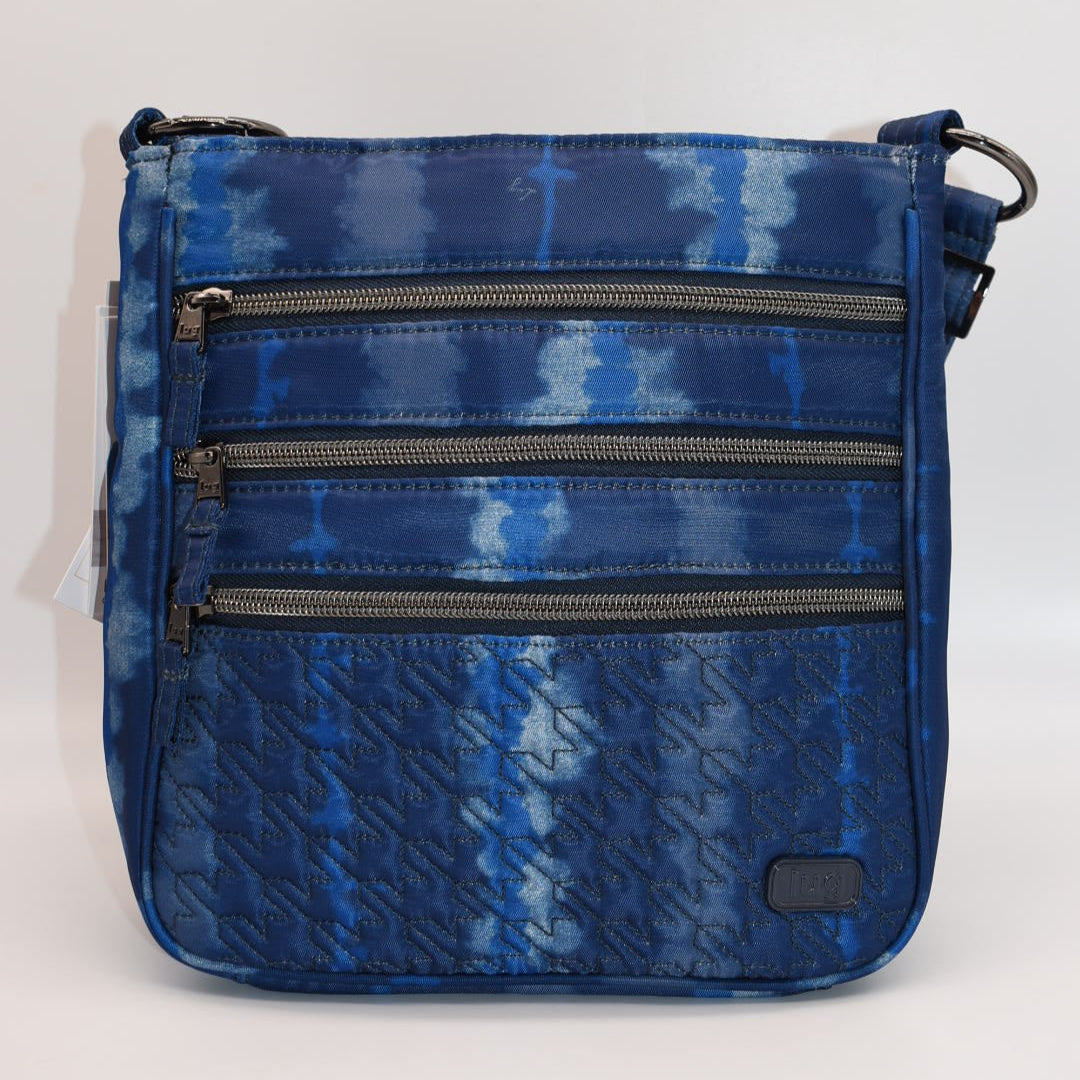 Lug Breezer Crossbody Bag in Shibori Blue