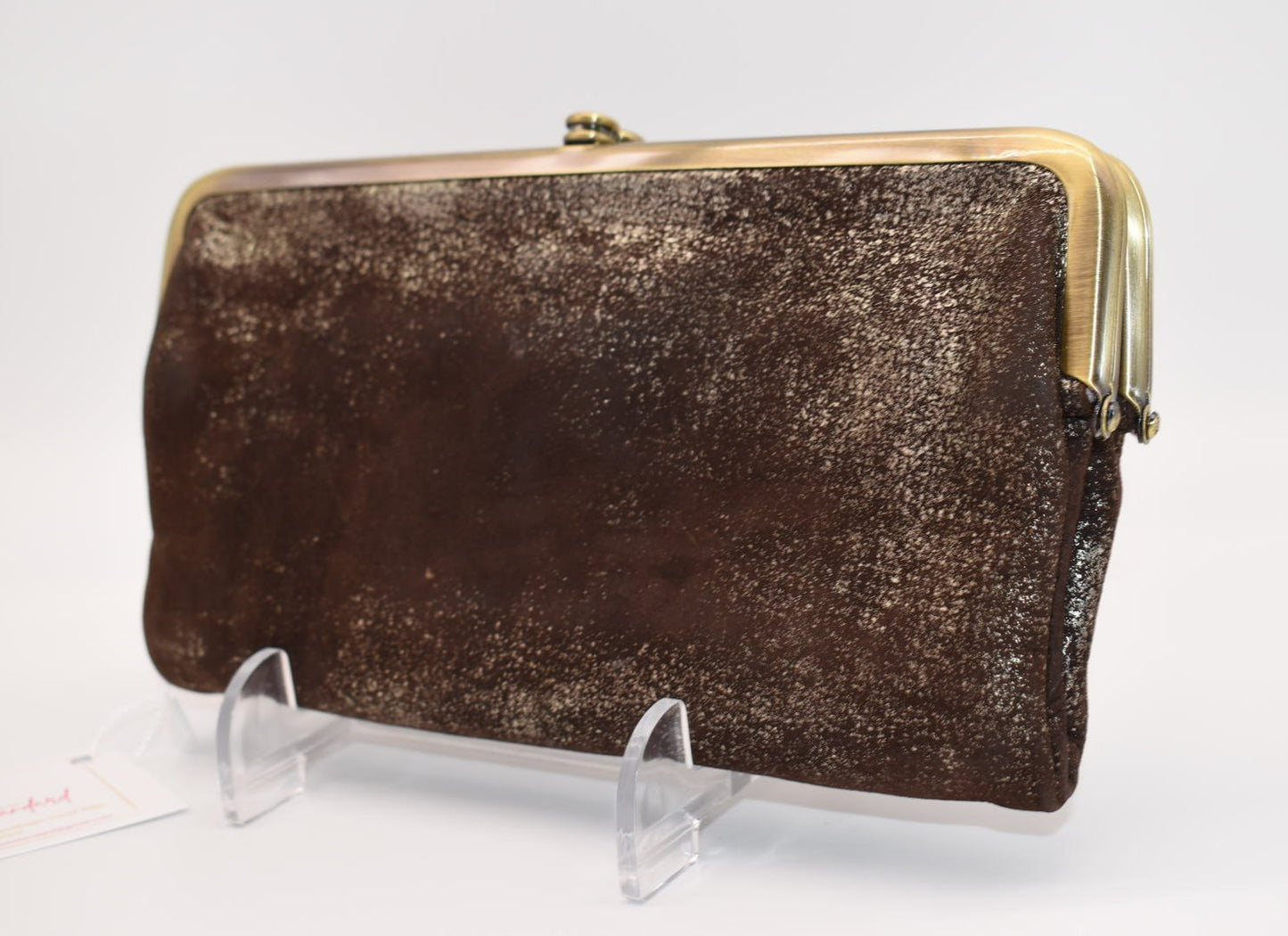 HOBO Lauren Clutch Wallet in Heavy Metal