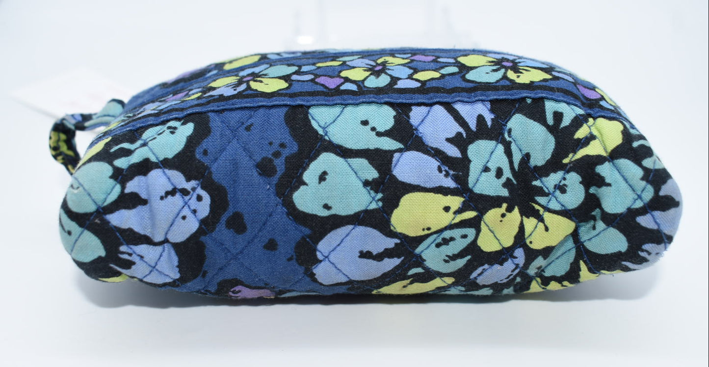 Vera Bradley Small Cosmetic Bag in "Indigo Pop" Pattern