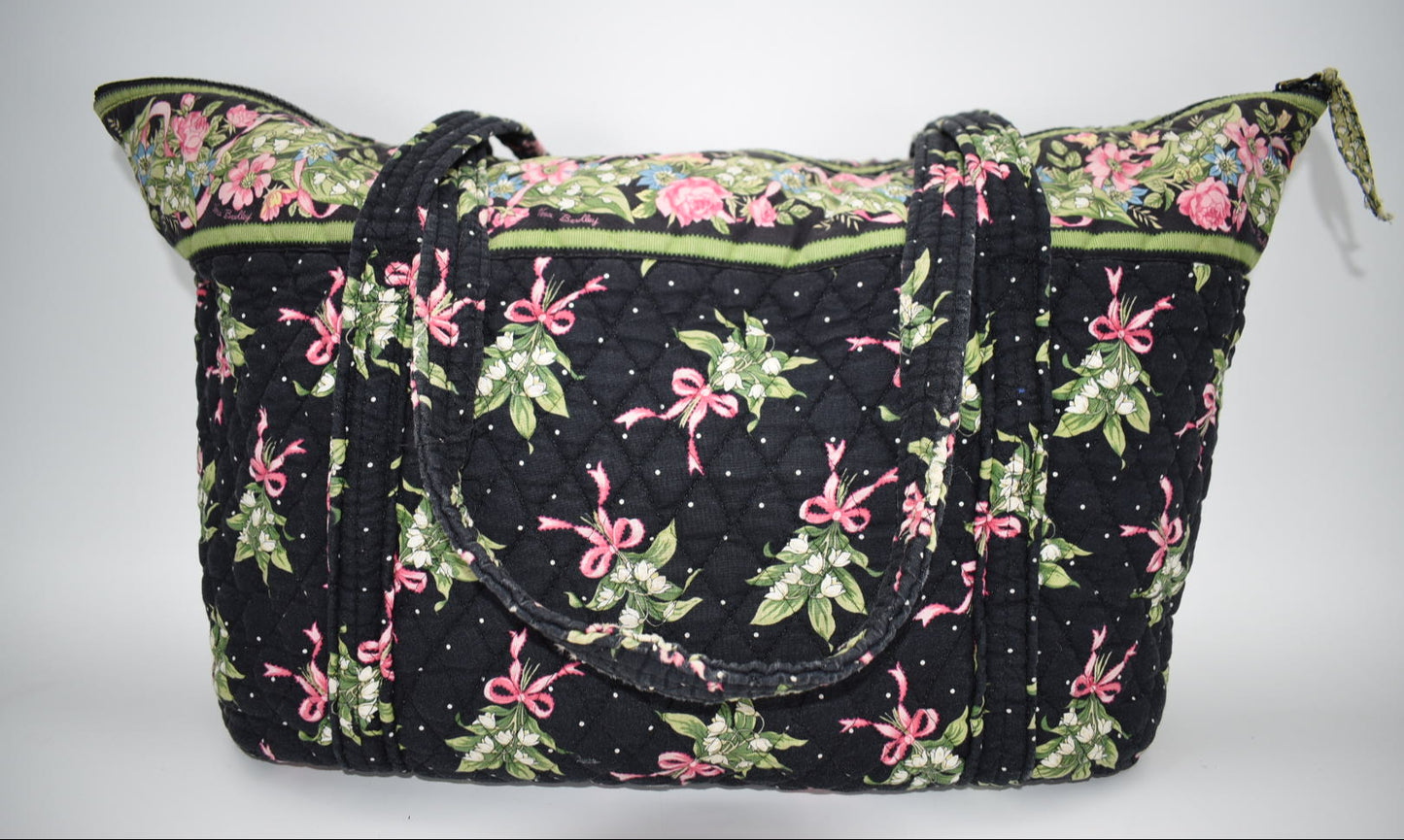 Vera Bradley Large Miller Travel Tote Bag in "New Hope-1999" Pattern