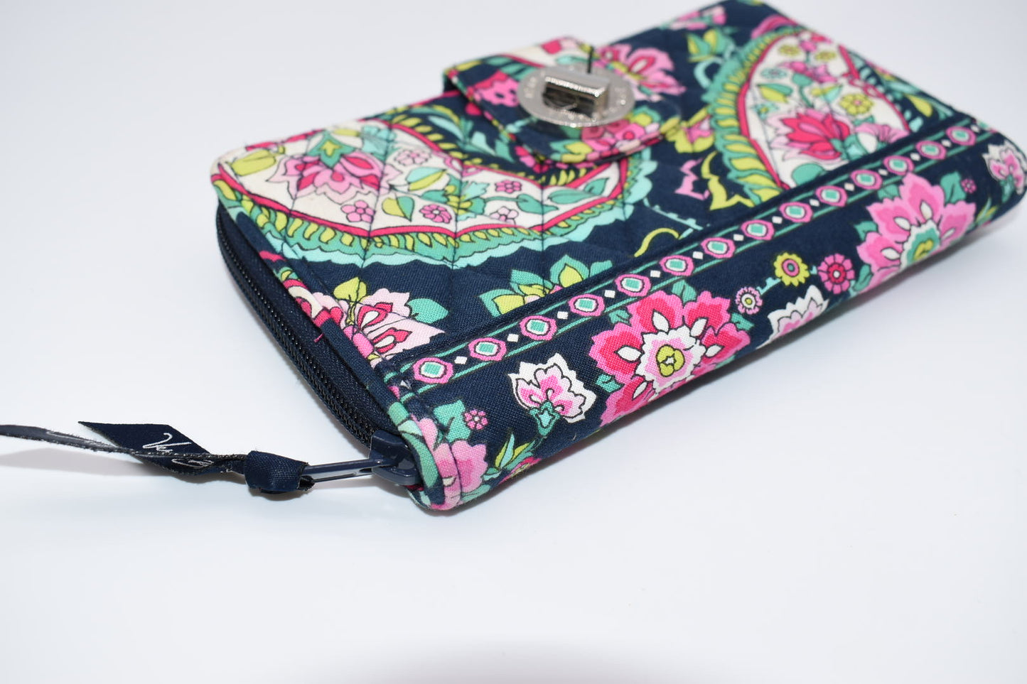 Vera Bradley Turnlock Wallet in "Petal Paisley" Pattern