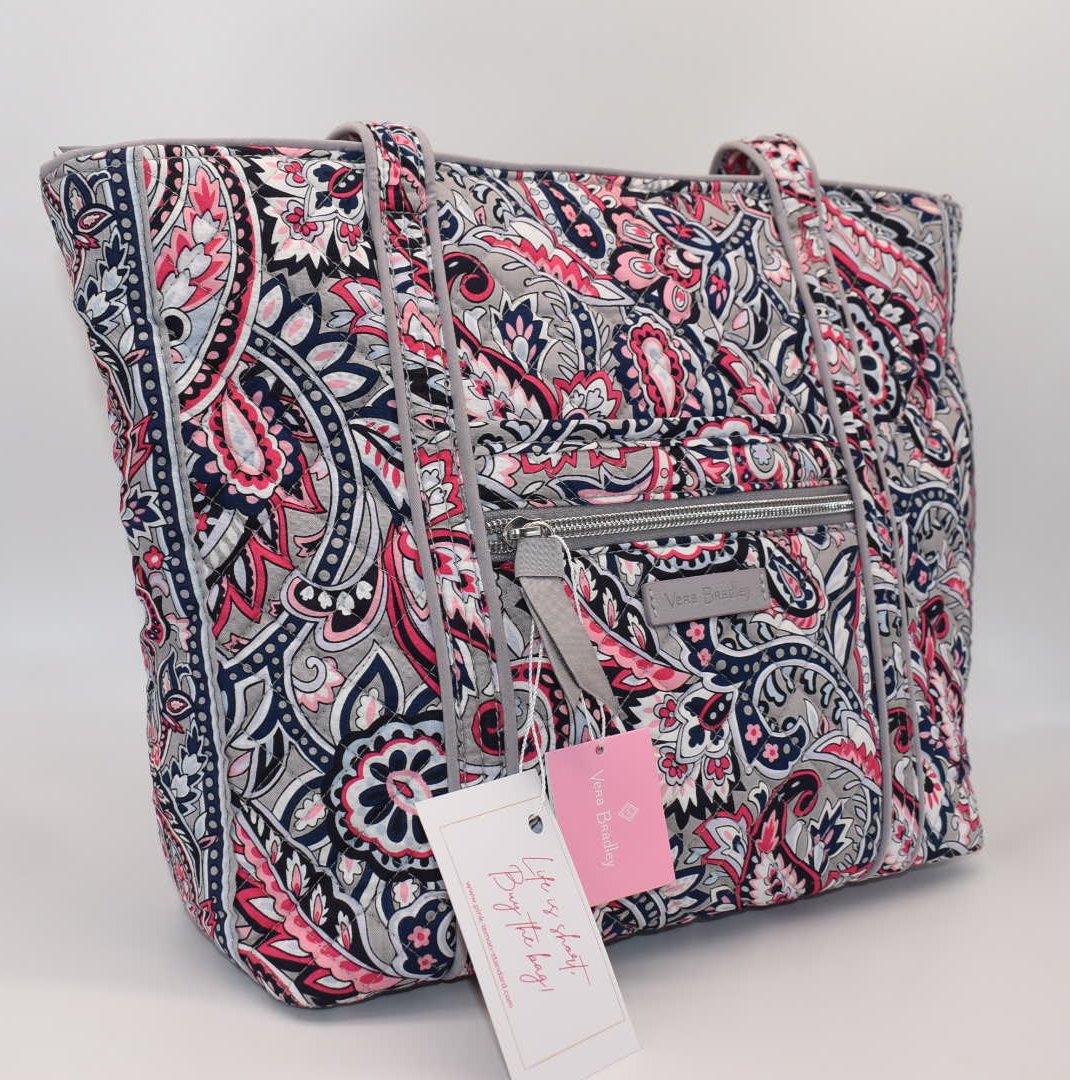 Vera Bradley Iconic Small Vera Tote Bag in Gramercy Paisley