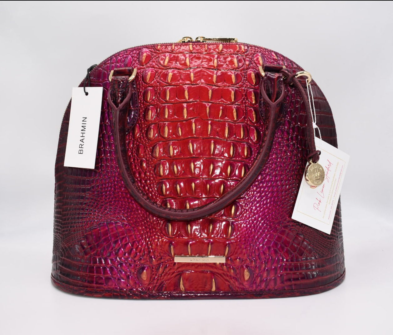 BNWT Brahmin Small Georgina in Pink selling Cobra