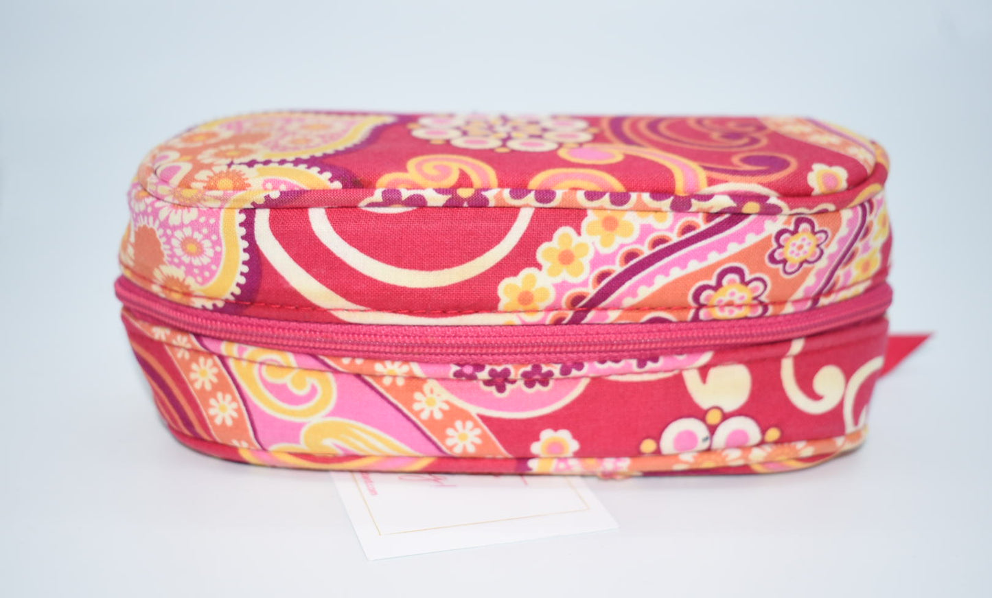 Vera Bradley Brush & Pencil Zip Case in "Raspberry Fizz" Pattern