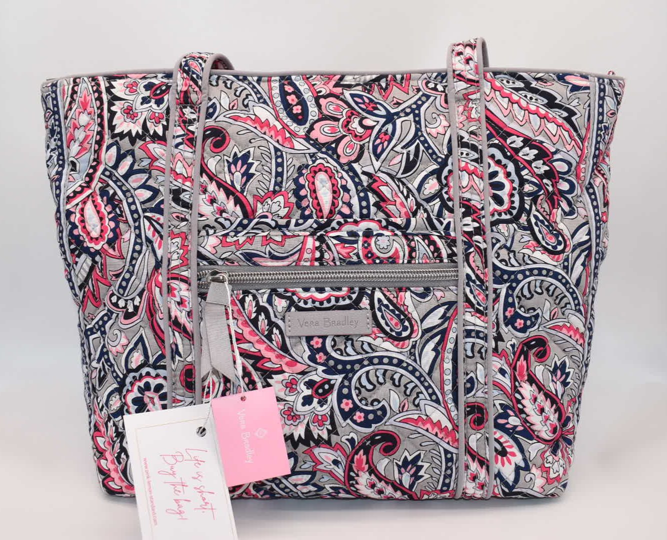 Vera Bradley Iconic Small Vera Tote Bag in Gramercy Paisley