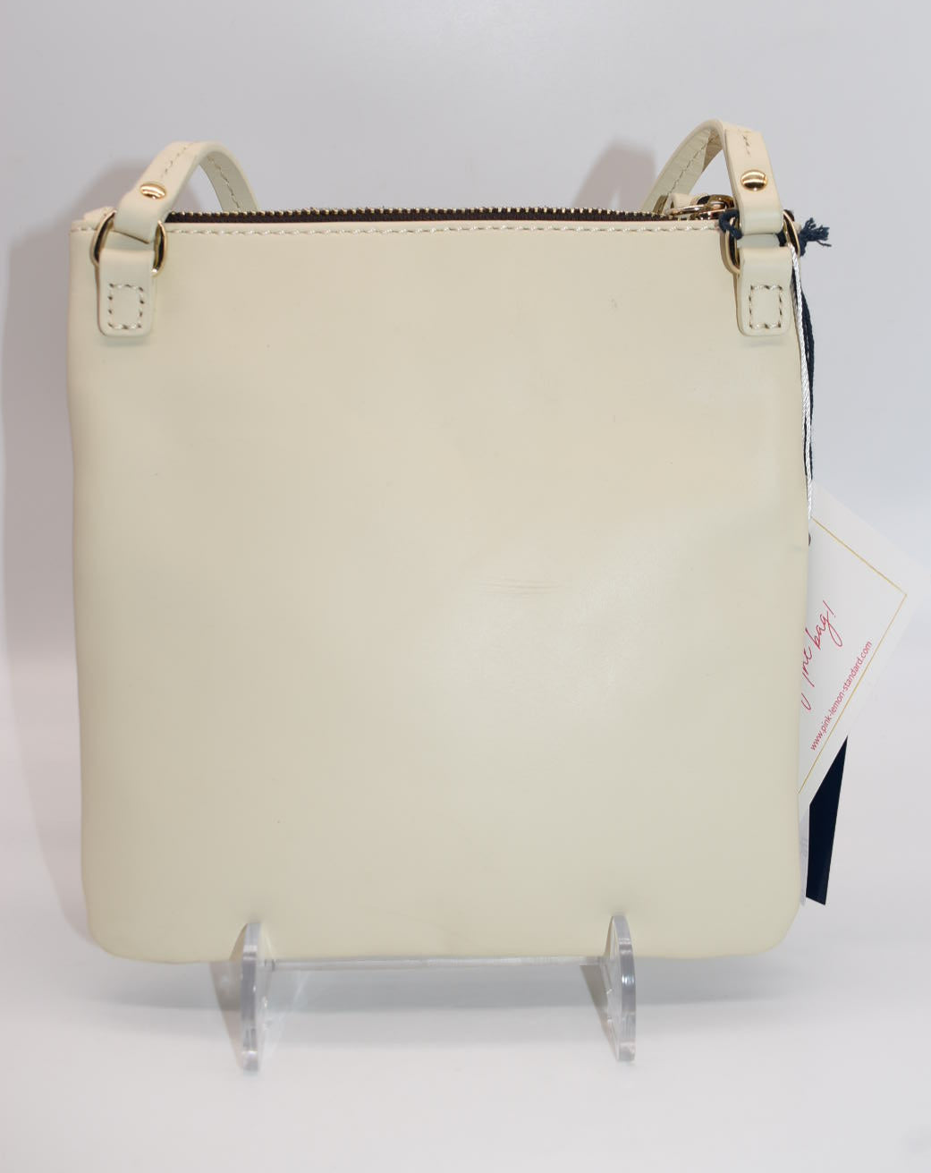 Dooney & Bourke Triple Zip Crossbody Bag in Cream