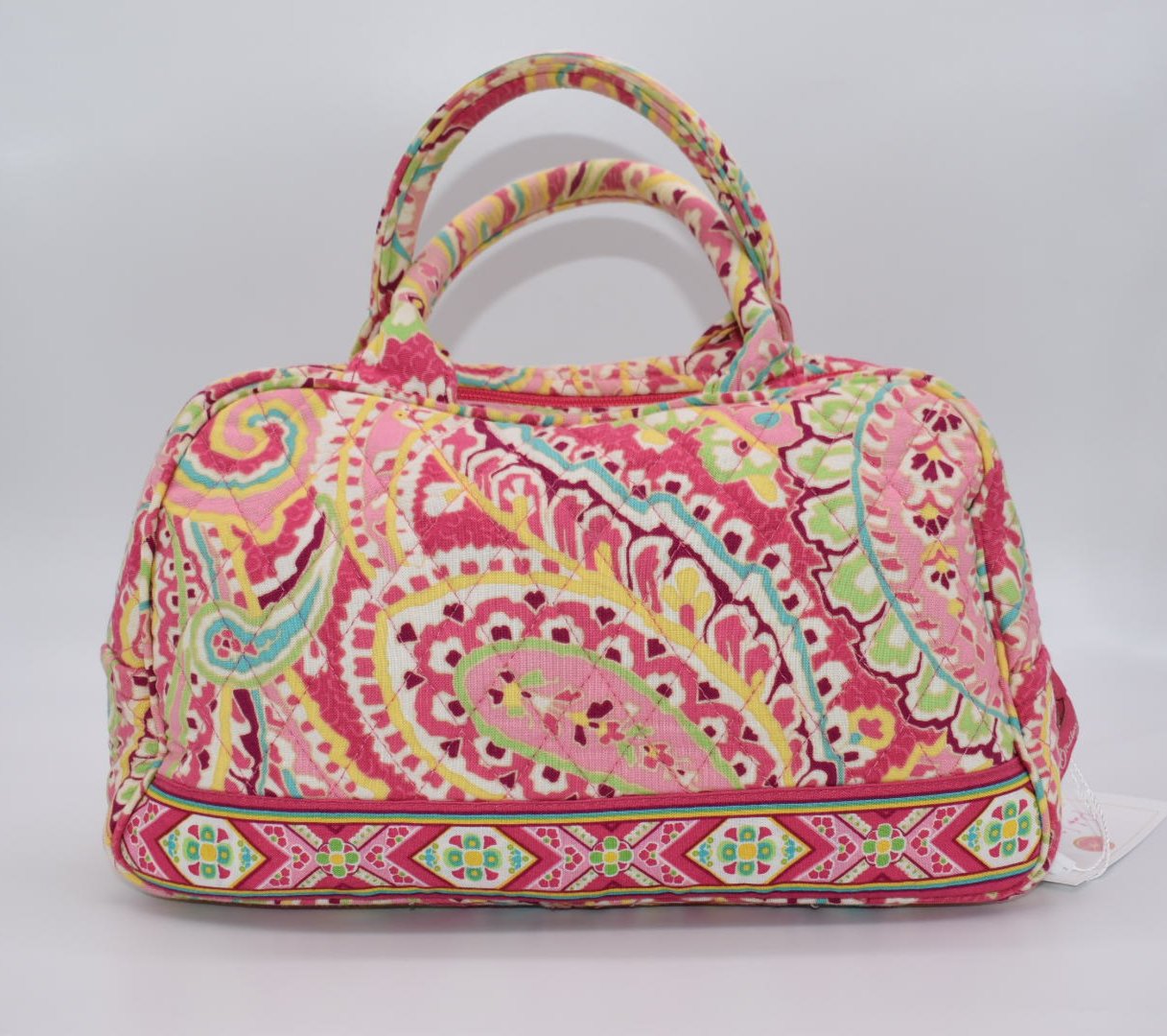 Vera Bradley Small Bowler Bag in Capri Melon Pattern