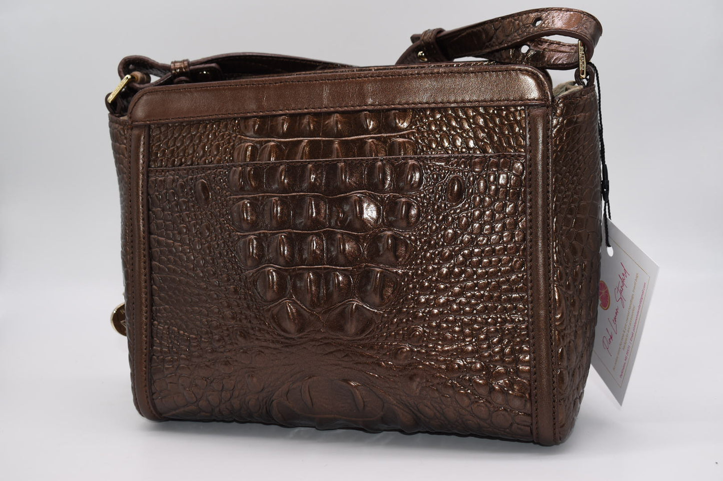 Brahmin Carrie Crossbody Bag in Honey Carlisle