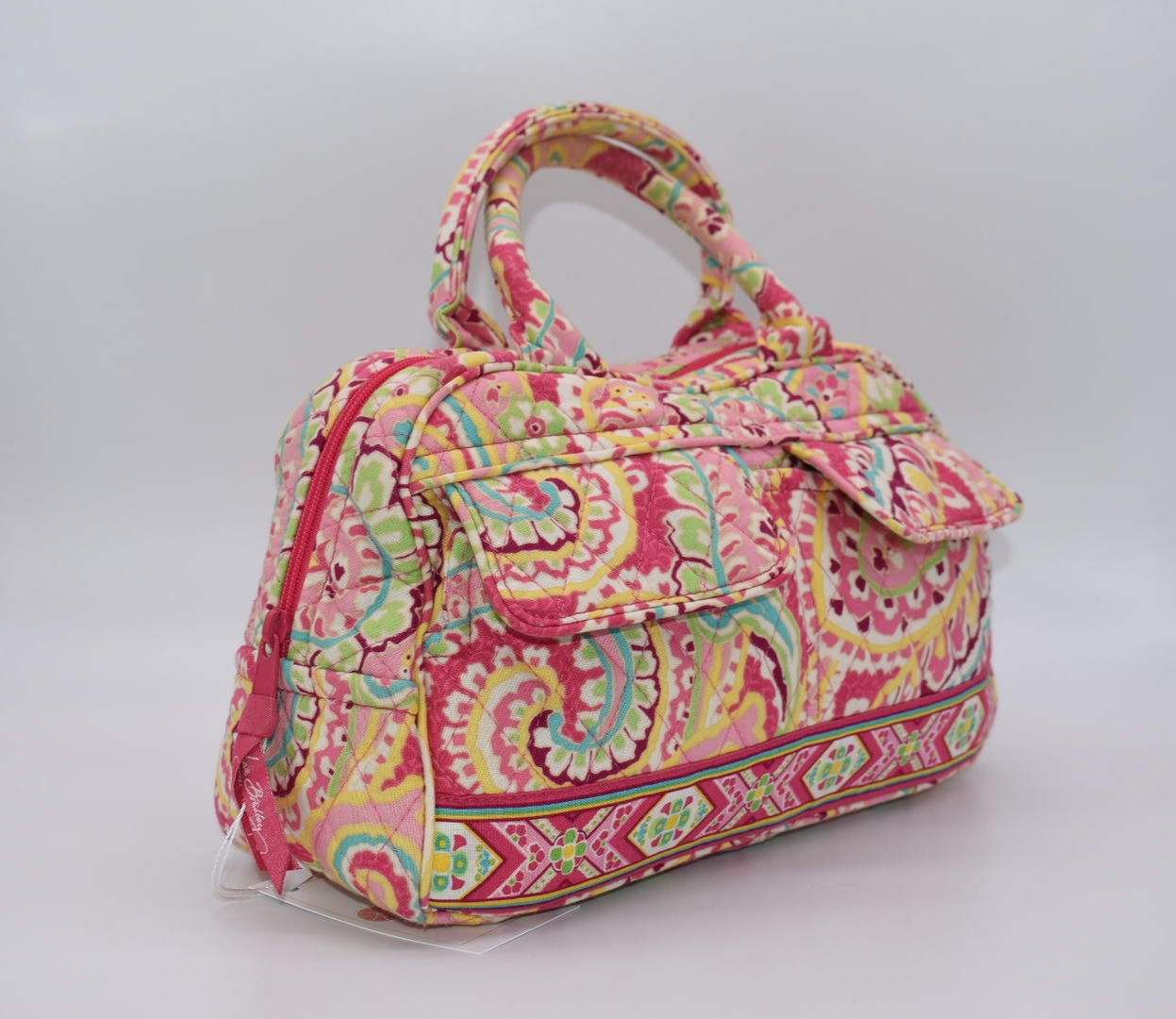 Vera Bradley Small Bowler Bag in Capri Melon Pattern