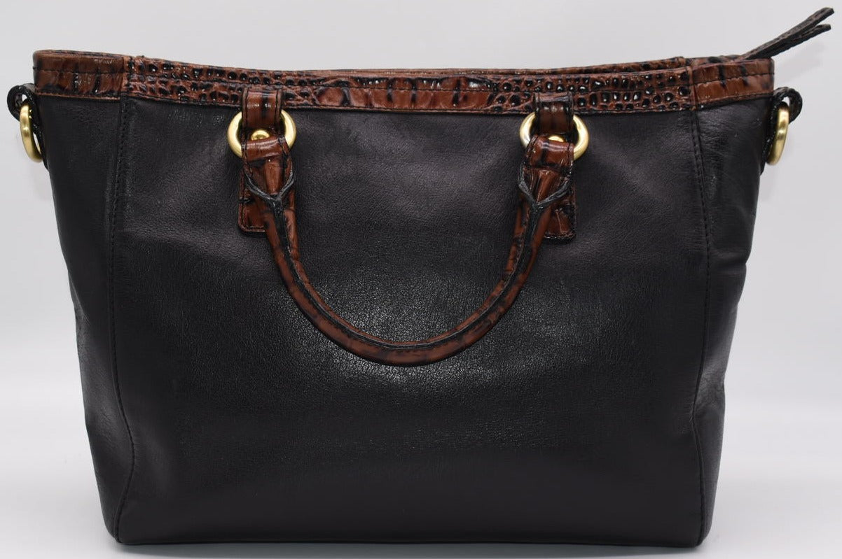 Brahmin Mini Arno Satchel Bag in Tuscan Tri-Texture