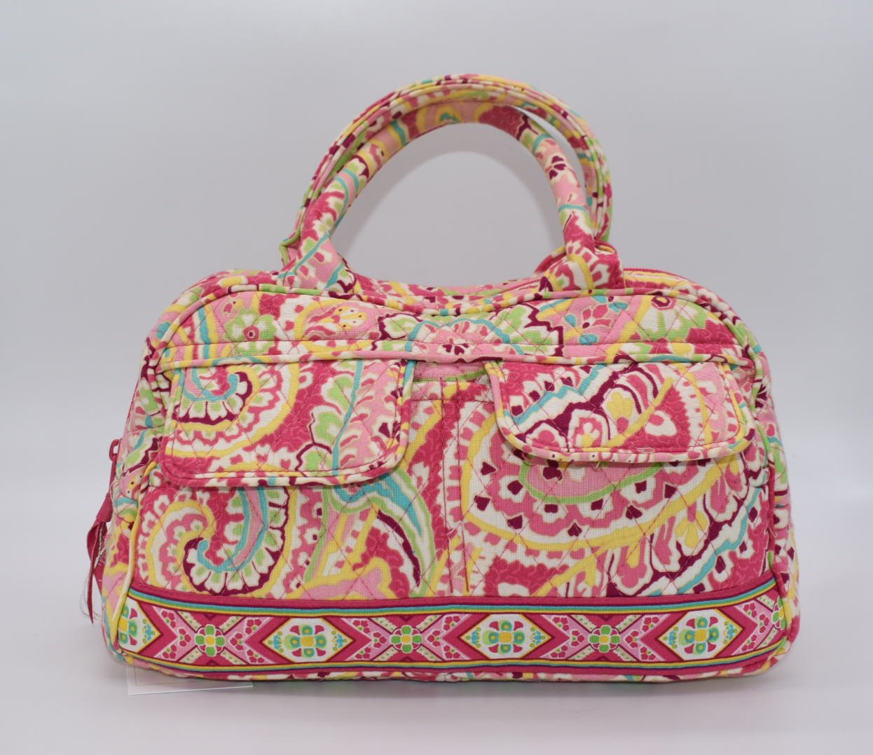 Vera Bradley Small Bowler Bag in Capri Melon Pattern