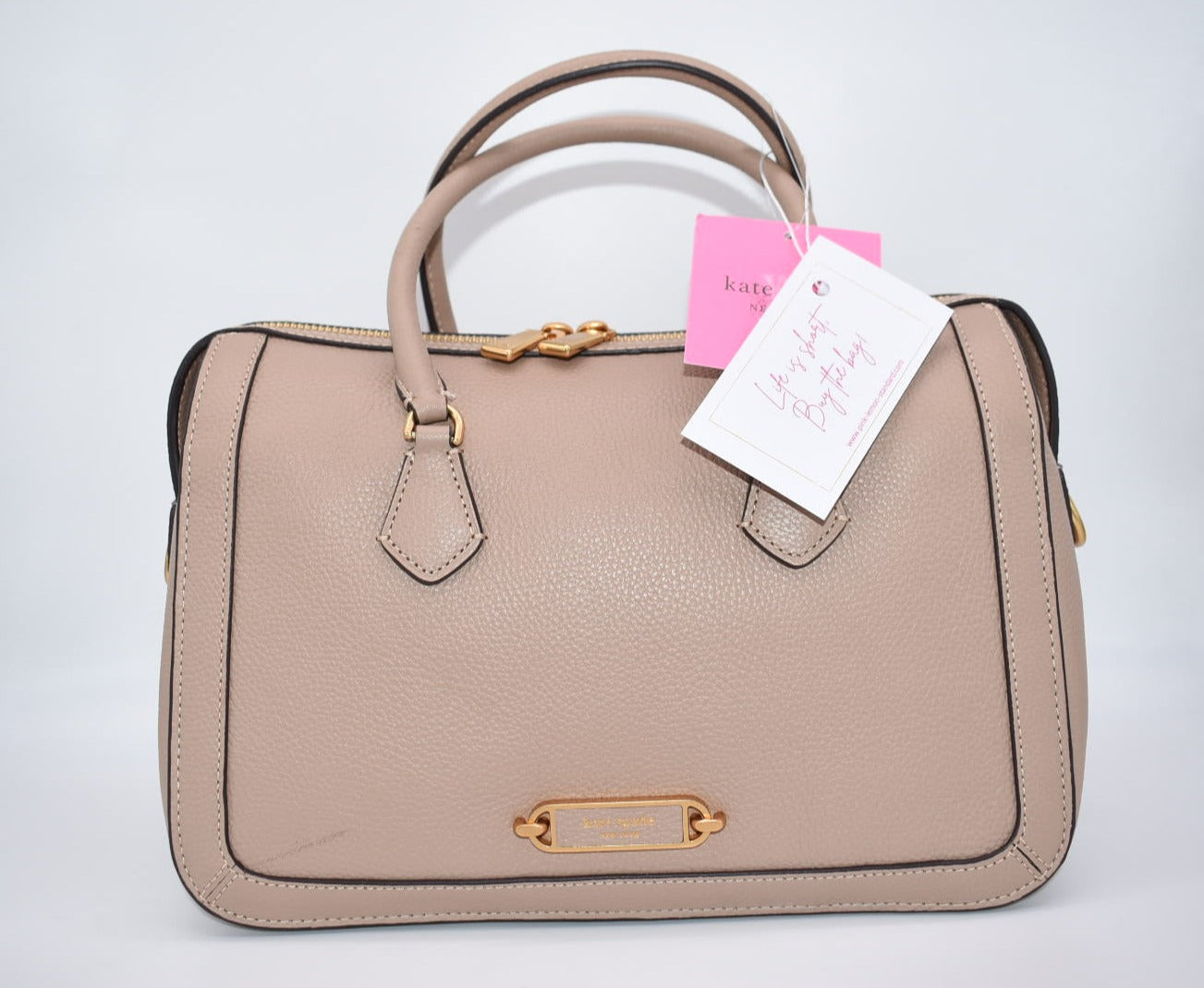 Kate Spade Gramercy Medium Satchel Bag Pink Lemon Standard