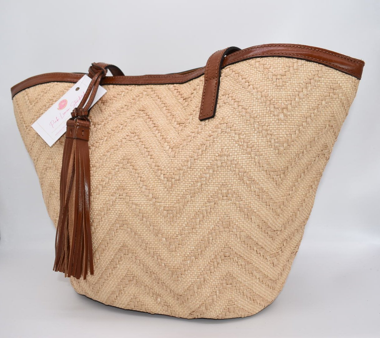 Patricia Nash Woven Marconia Tote Bag with Tassel