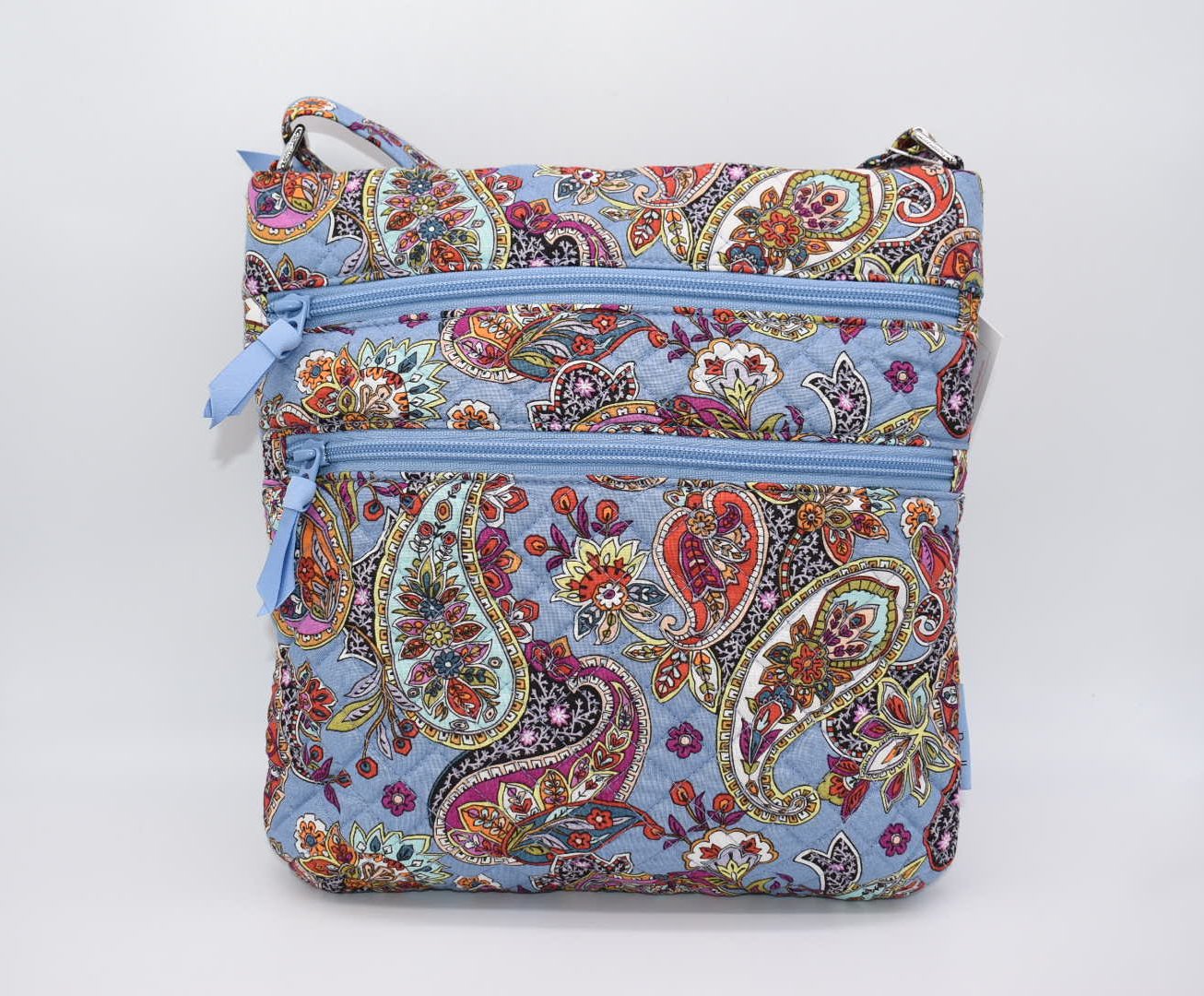 Vera Bradley Triple Zip Hipster Crossbody Bag in Provence Paisley