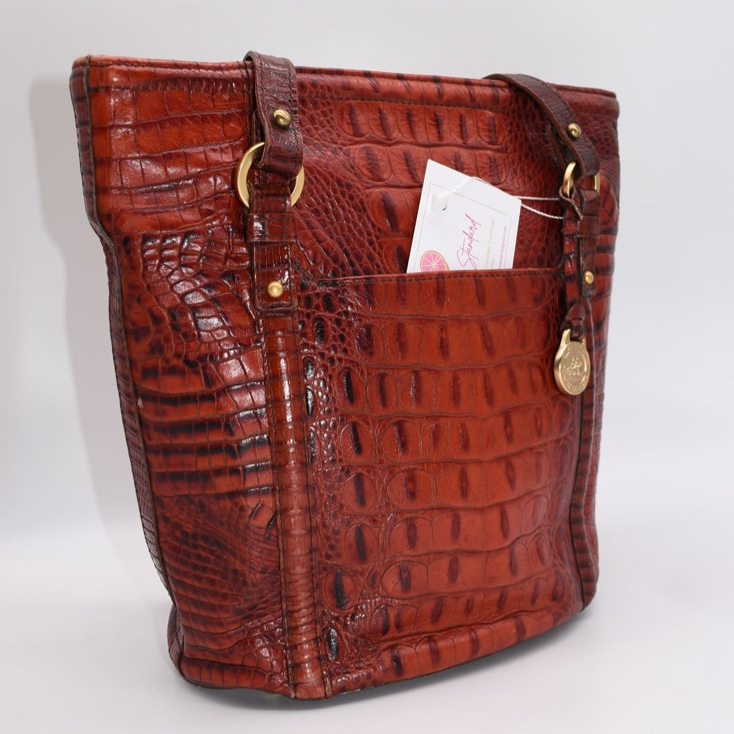 Vintage Brahmin Nicole Shoulder Bag in  Brick Melbourne - 25th Anniversary Edition