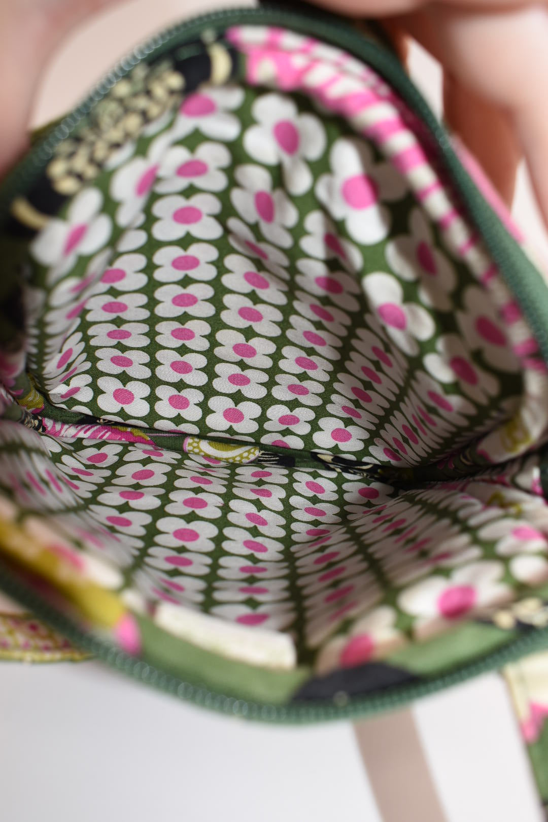 Vera Bradley Mini Hipster Crossbody Bag in "Olivia Pink" Pattern